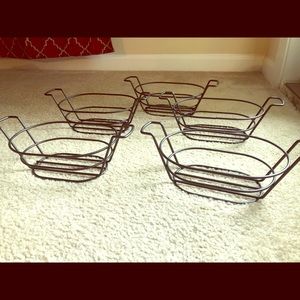 Set of Five Metal Baskets